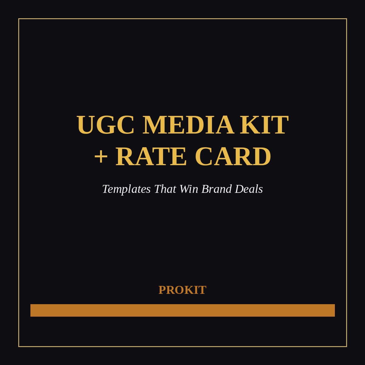 UGC Media Kit