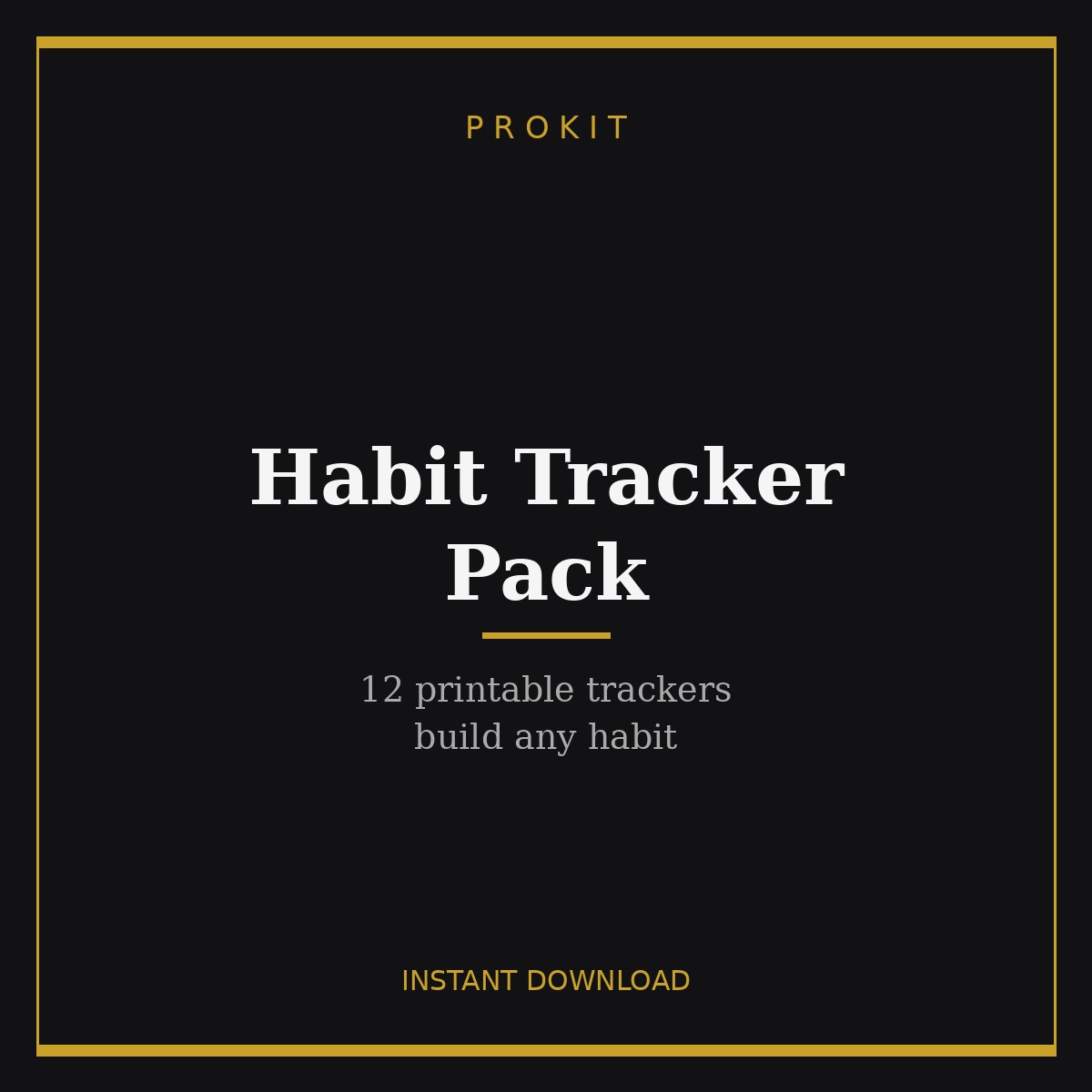 18 Habit Tracker Pack