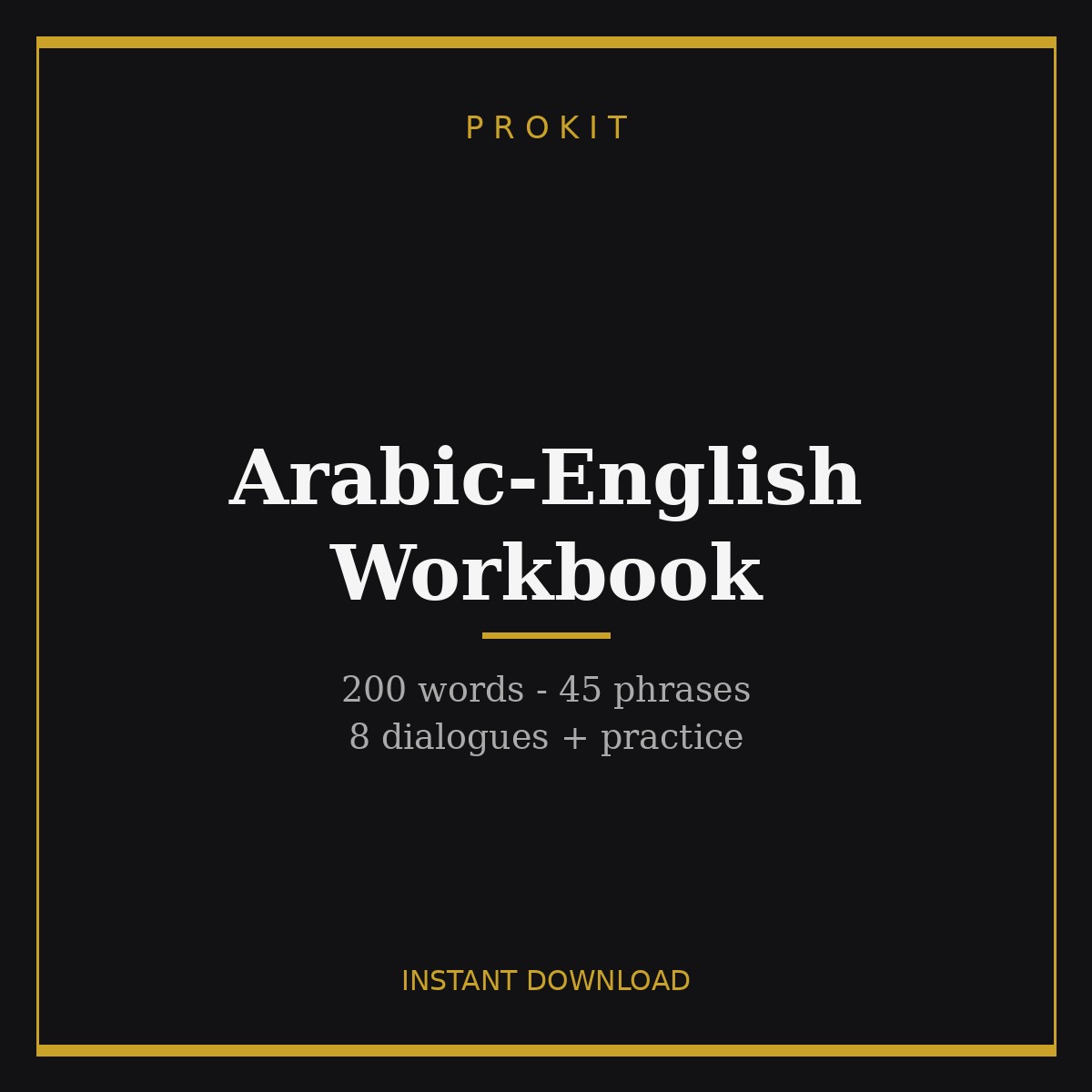 Arabic-English Workbook
